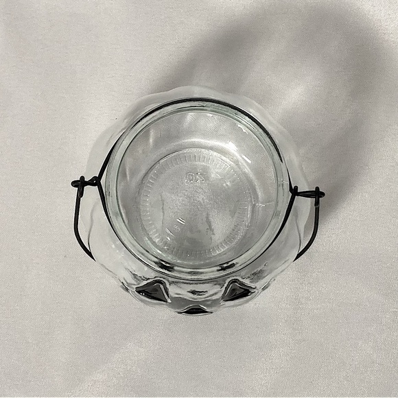 💫 Halloween Jack-O-Lantern Glass Votive Candle Holder Hangable - Picture 6 of 10